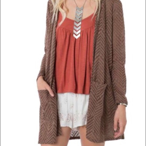 O’neil lightweight chevron knit cardigan - Picture 1 of 1